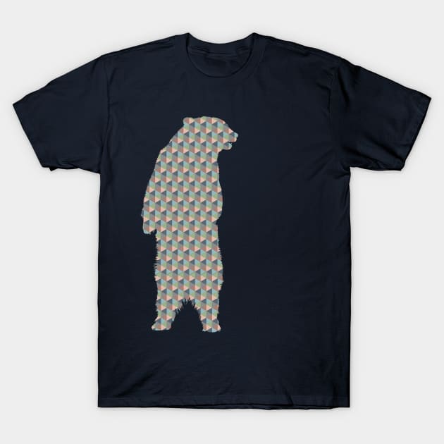 Geo Bear T-Shirt by modernistdesign